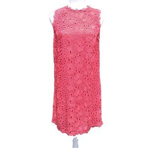 kate spade coral lace shift size 6
